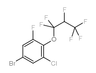 (4-BROMO-2-CHLORO-6-FLUOROPHENYL)-1,1,2,3,3,3-HEXAFLUOROPROPYL ETHER Structure