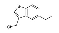 3-(chloromethyl)-5-ethyl-1-benzothiophene Structure