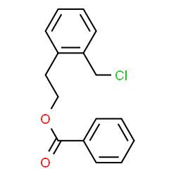 2-(氯甲基)-苯乙醇苯甲酸酯结构式