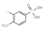 Phosphonic acid,P-(3-chloro-4-methylphenyl)- Structure