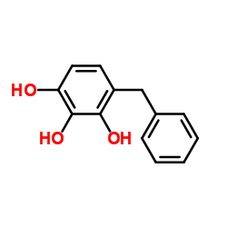 4-Benzyl-1,2,3-benzenetriol Structure