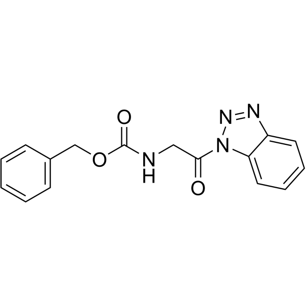 Benzyl 2-(1H-benzo[d][1,2,3]triazol-1-yl)-2-oxoethylcarbamate Structure