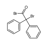 2-bromo-2,2-diphenylacetyl chloride结构式