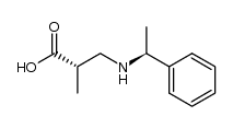 (αS,2S)-N-α-methylbenzyl-3-amino-2-methylpropionic acid结构式
