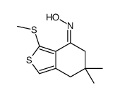 6,6-二甲基-3-(甲基硫代)-4,5,6,7-四氢苯并[c]噻吩-4-酮肟结构式