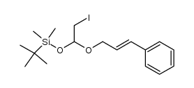 (E)-tert-butyl(1-(cinnamyloxy)-2-iodoethoxy)dimethylsilane Structure