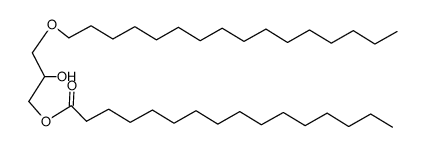 1-O-hexadecyl-3-O-hexadecanoylglycerol Structure