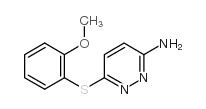 3-Pyridazinamine, 6-[(2-methoxyphenyl)thio]- Structure