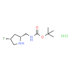 叔丁基N-{[((2R,4R)-4-氟吡咯烷-2-基]甲基}氨基甲酸酯盐酸盐图片