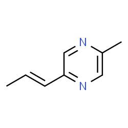 2-Methyl-5-[(E)-1-propenyl]pyrazine Structure