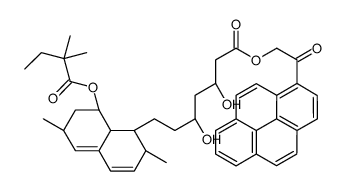 (2-oxo-2-pyren-1-ylethyl) (3R,5R)-7-[(1S,2S,6R,8S,8aR)-8-(2,2-dimethylbutanoyloxy)-2,6-dimethyl-1,2,6,7,8,8a-hexahydronaphthalen-1-yl]-3,5-dihydroxyheptanoate Structure