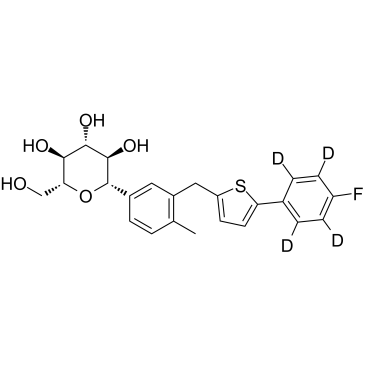Canagliflozin-d4 Structure