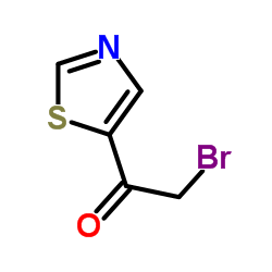 2-bromo-1-thiazol-5-yl-ethanone Structure