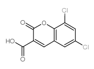 6,8-二氯-2-氧代-2H-苯并吡喃-3-羧酸结构式