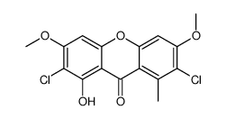 2,7-Dichloro-1-hydroxy-3,6-dimethoxy-8-methyl-9H-xanthen-9-one picture