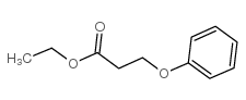 Propanoic acid,3-phenoxy-, ethyl ester Structure