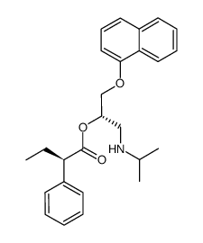 (S)-1-(isopropylamino)-3-(naphthalen-1-yloxy)propan-2-yl (R)-2-phenylbutanoate Structure