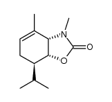 (+)-(3aS,7R,7aR)-7-isopropyl-3,4-dimethyl-3a,6,7,7a-tetrahydro-3H-benzoxazol-2-one Structure