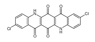 2,9-DICHLORO-QUINO[2,2,9-二氯喹啉并[2,3-B]吖啶-6,7,13,14(5H,12H)-四酮结构式