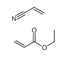 2-丙烯酸乙酯与2-丙烯腈的聚合物结构式