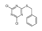 2-benzylsulfanyl-4,6-dichloro-1,3,5-triazine结构式