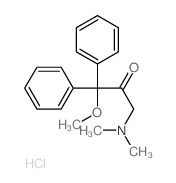 2-Propanone,3-(dimethylamino)-1-methoxy-1,1-diphenyl-, hydrochloride (8CI,9CI) Structure