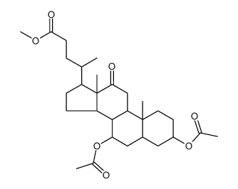 methyl 3-alpha,7-alpha-diacetoxy-12-oxo-5-beta-cholan-24-oate结构式