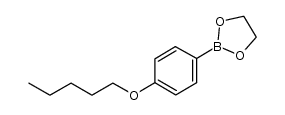 4-n-pentoxyphenylboronic acid ethylene glycol ester结构式