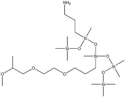 methoxy peg/ppg-7/3 aminopropyl dimethicone Structure