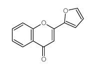 4H-1-Benzopyran-4-one,2-(2-furanyl)-结构式