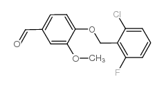 4-[(2-chloro-6-fluorobenzyl)oxy]-3-methoxybenzaldehyde Structure