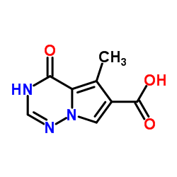5-甲基-4-氧代-3,4-二氢吡咯并[2,1-f][1,2,4]三嗪-6-羧酸结构式
