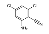 2-氨基-4,6-二氯苯甲腈结构式
