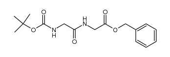 Nα-t-butyloxycarbonyl-glycyl-glycine benzyl ester结构式