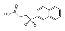 3-(2-naphthylsulfonyl)propanoic acid Structure