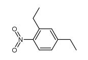 2,4-diethyl-1-nitro-benzene结构式