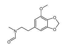 N-[2-(7-methoxy-1,3-benzodioxol-5-yl)ethyl]-N-methylformamide结构式
