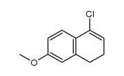 1-chloro-3,4-dihydro-6-methoxynaphthalene Structure