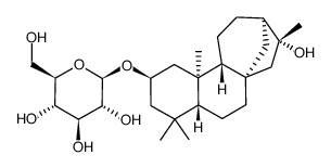 2β-(β-D-Glucopyranosyloxy)-16-hydroxykaurane Structure