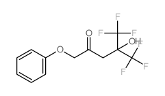 2-Pentanone,5,5,5-trifluoro-4-hydroxy-1-phenoxy-4-(trifluoromethyl)- Structure