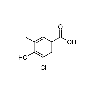 3-氯-4-羟基-5-甲基苯甲酸结构式
