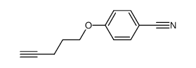 Benzonitrile, 4-(4-pentynyloxy)- (9CI)结构式