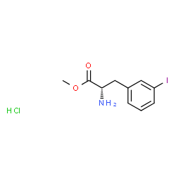 3-iodo- L-Phenylalanine methyl ester, hydrochloride Structure