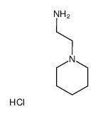 2-piperidino-ethylamine, hydrochloride Structure