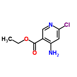 4-氨基-6-氯烟酸乙酯结构式