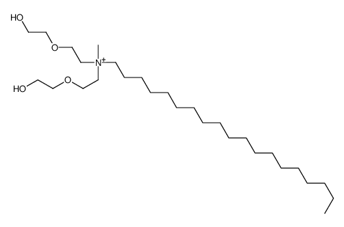 Poly(oxy-1,2-ethanediyl), .alpha.,.alpha.'-[(methyloctadecyliminio)di-2,1-ethanediyl] bis[.omega.-hydroxy-, methyl sulfate (salt) structure