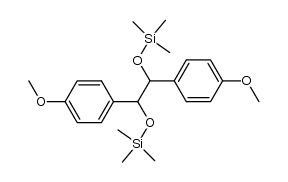 1,2-bis(4-methoxyphenyl)ethane-1,2-diol bis(trimethylsilyl ether) Structure
