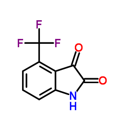 4-(三氟甲基)二氢吲哚-2,3-二酮结构式