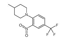 1-[2-NITRO-4-(TRIFLUOROMETHYL)PHENYL]-4-METHYLPIPERIDINE结构式
