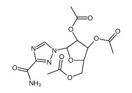[(2R,3R,4R,5R)-3,4-diacetyloxy-5-(3-carbamoyl-1,2,4-triazol-1-yl)oxolan-2-yl]methyl acetate Structure